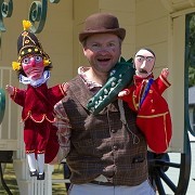Punch & Judy on the beach in July and August by OsborneBeach
