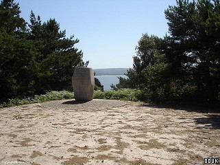 Monument commemorating the first Boy Scout camp on Brownsea Island
