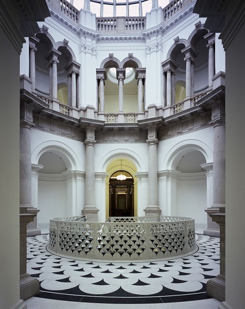 The central spiral staircase in the rotunda, Tate Britain - Courtesy Caruso St John and Tate (c) Hélène Binet