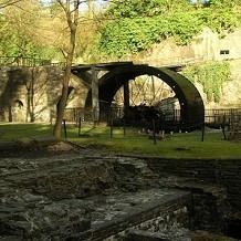Aberdulais Falls - The largest waterwheel in Europe generating electricity by DHW NT