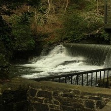 Aberdulais Falls - The weir by DHW NT