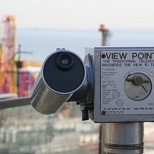 Adventure Island - Telescope overlooking Adventure Island, formally Peter Pans Playground. by fuzzyfish