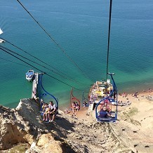 The Needles Park - View from the Cable car at the Needles Park in the Isle of Wight by Fuzzyfish1000