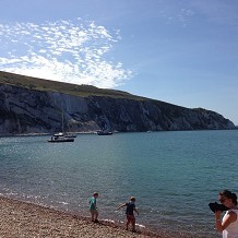 The Needles Park - The beach at the by Fuzzyfish1000