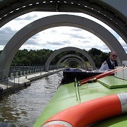 Falkirk Wheel from the top by Stuart